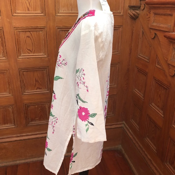 NWT ShanaK Tunic With Beading Size L - Picture 3 of 5